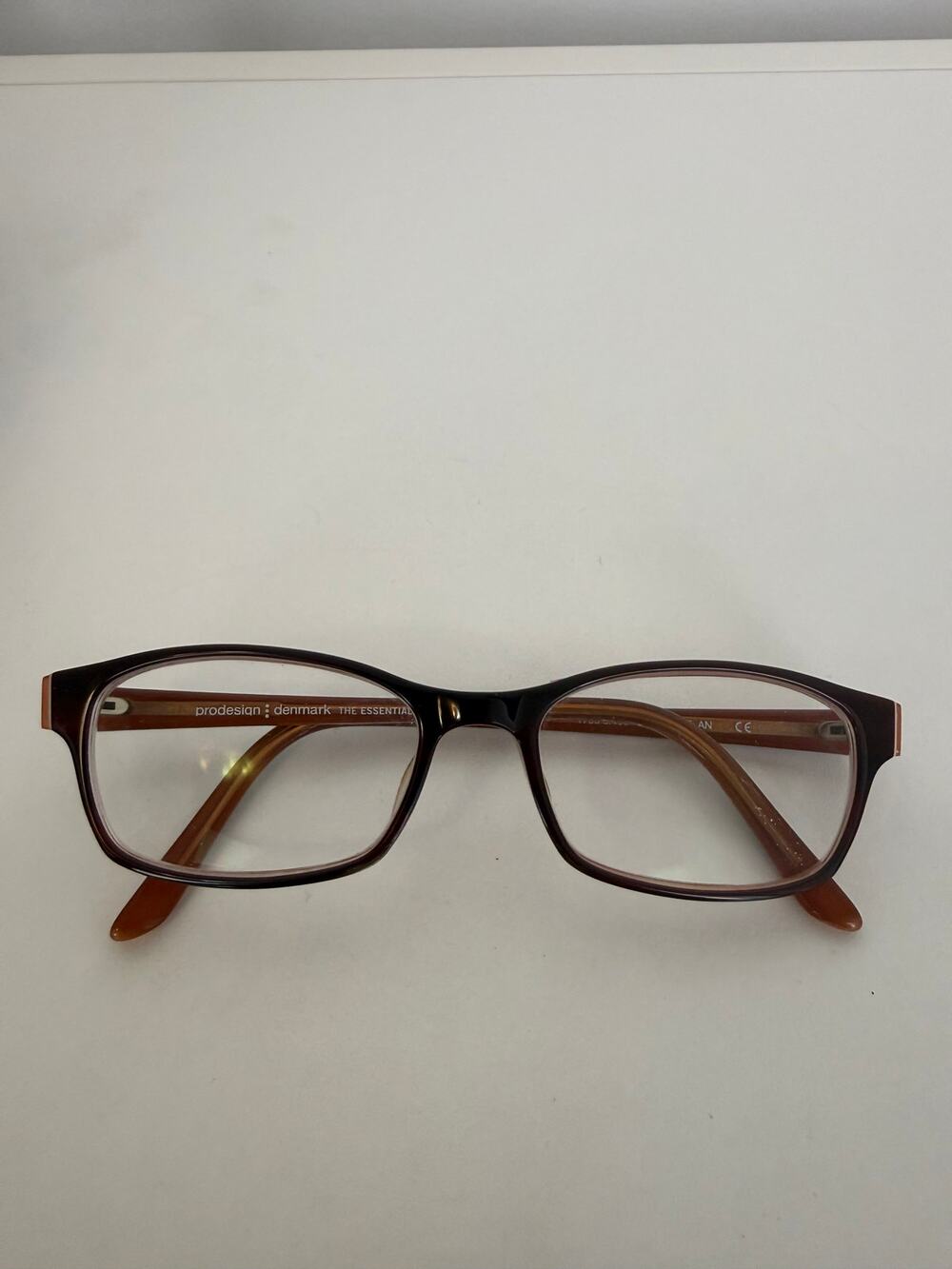 Prodesign Denmark Womens 50-16-135 Rectangular Burgundy Eyeglasses Lenses